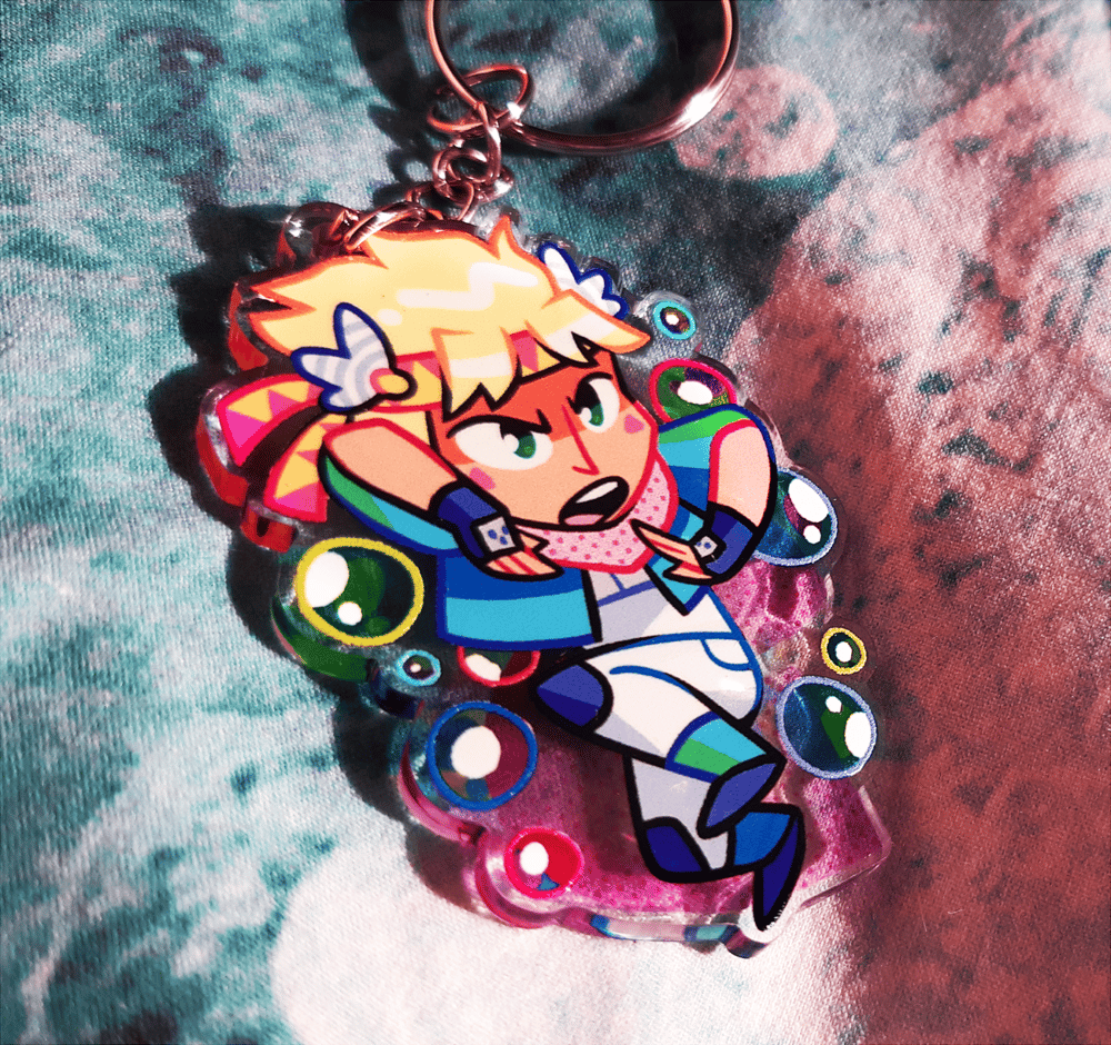 Caesar Zeppeli - 2'' Acrylic Keychain (double sided) | neonUFO
